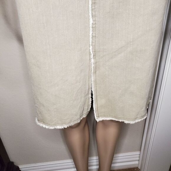 Vintage Pre-owned Gerard Darel Embroidered pencil midi skirt - Picture 6 of 14